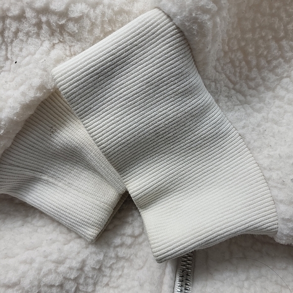 Zyia Active Flying V White Fleece Zip-Up Jacket Women's XXL - Picture 7 of 10